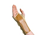 Medline Elastic Wrist Splint, Right, Small, 7", Black