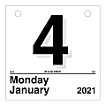 AT-A-GLANCE® Today Is Daily Wall Calendar Refill, 6" x 6", January to December 2021, K150