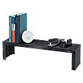 Fellowes® Designer Suites Vertical Desktop Shelf, 6 3/4"H x 26"W x 7"D, Black/Pearl