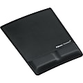 Fellowes Mouse Pad / Wrist Support with Microban® Protection - 0.9" x 8.3" x 9.9" Dimension - Black - Memory Foam, Jersey Cover