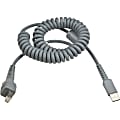Intermec USB Cable, 8 Feet, Coiled - 8 ft USB Data Transfer Cable for Scanner - First End: 1 x USB Type A - Male
