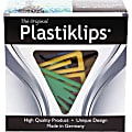 Baumgartens® Plastic Paper Clips, Box Of 50, Extra Large, Assorted Colors