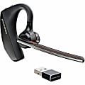 Poly Voyager 5200 USB-A UC Headset - Google Assistant, Siri - Mono - USB Type A, Micro USB - Wireless - Bluetooth - 98.4 ft - 32 Ohm - 100 Hz - 20 kHz - Over-the-ear, Earbud - Monaural - In-ear