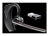 Poly Voyager 5200 USB-A UC Headset - Google Assistant, Siri - Mono - USB Type A, Micro USB - Wireless - Bluetooth - 98.4 ft - 32 Ohm - 100 Hz - 20 kHz - Over-the-ear, Earbud - Monaural - In-ear