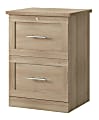 Realspace® 17"D Vertical 2-Drawer File Cabinet, Spring Oak 1 thumbnail image