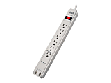 Tripp Lite Surge Protector Power Strip 120V USB 6 Outlet 6' Cord 990 Joule - Surge protector - 15 A - AC 120 V - output connectors: 6 - cool gray 2C