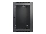 Tripp Lite 18U Wall Mount Rack Enclosure Server Cabinet Hinged Wallmount 13" Depth - Rack cabinet - wall mountable - black - 18U - 19" 1 thumbnail image