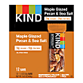 KIND Maple Glazed Pecan And Sea Salt Nut And Spice Bars, 1.4 Oz, Box Of 12