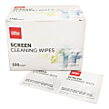 Office Depot® Brand Screen Individually Wrapped Cleaning Wipes, Box Of 100