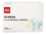 SCRUBS Clear Reflections Glass Cleaner Wipes Wipe Towel 6 Width x 8 Length  50 Canister 6 Carton White - Office Depot