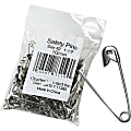 CLI Nickel-Plated Steel Safety Pins, 1 1/2", Silver, Pack Of 144