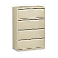 Lorell® Fortress 36"W x 18-5/8"D Lateral 4-Drawer File Cabinet, Putty 1 thumbnail image
