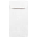 JAM Paper® Tyvek® Coin Envelopes, #7, Gummed Seal, White, Pack Of 50 Envelopes