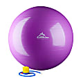 Black Mountain Products 2000 lb Static Strength Stability Ball With Pump, 65cm, Purple