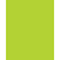 Pacon® Peacock® 100% Recycled Coated Poster Board, 22" x 28", Hot Lime, Carton Of 25 1 thumbnail image