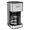 KRUPS Simply Brew 10-Cup Programmable Coffee Maker, Silver