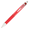Pentel® HyperG™ Retractable Gel Roller Pen, Medium Point, 0.7 mm, Red Barrel, Red Ink