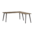 WorkPro Motiva 72"W Modern L-Shaped Office Desk With Metal Legs, Modern Hickory, Installation Included 1 thumbnail image