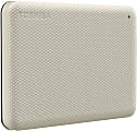 Toshiba Canvio Advance Portable External Hard Drive, 1TB, White