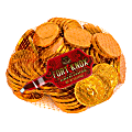 Fort Knox Milk Chocolate Coins, 1 Lb, Orange Foil