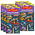 Trend Stinky Stickers, Terrific Trains/Licorice, 40 Stickers Per Pack, Set Of 6 Packs