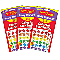 Trend Stinky Stickers, Colorful Star Smiles, 432 Stickers Per Pack, Set Of 3 Packs