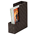 Honey-Can-Do Woven Magazine/File Bins, 3 3/4"L x 10"W x 12 1/2"H, Espresso, Pack Of 3