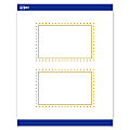 Avery® Print-To-The-Edge Postcards With Sure Feed® Technology, S00-DJ1-PRMWC10, Rectangle, 4" x 6", Matte White, Preprinted Gold Border with Gold Dots Design, Pack Of 20 1 thumbnail image