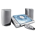 Coby® CX-CD375 Micro CD Player Stereo System With AM/FM Tuner, Silver