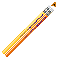 Musgrave Pencil Co. Finger Fitter Pencils, With Erasers, 2.11 mm, #2 Medium Soft Lead, Orange/Yellow, Pack Of 72 1 thumbnail image