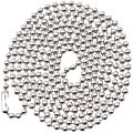 Advantus 36" ID Badge Chain - 36" - 100/Box - Nickel Plated - Metallic 1 thumbnail image