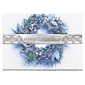 Custom Embellished Holiday Cards And Foil Envelopes, 7-7/8" x 5-5/8", Band Of Silver, Box Of 25 Cards 1 thumbnail image
