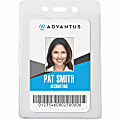 Advantus Vertical Security Badge Holder - Vinyl - 50 / Box 1 thumbnail image