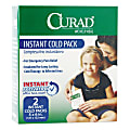 CURAD® Instant Cold Packs, 5" x 6", Box Of 2 Cold Packs