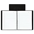 Blueline® EcoLogix™ 100% Recycled Wirebound Notebook, 7 1/8" x 8 7/8", 1 Subject, College Ruled, 80 Sheets, Black