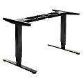 Lorell® Quadro Electric Sit-to-Stand Desk Base, Black