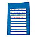 Pacon® Standard Pocket Chart, 34" x 50", Blue