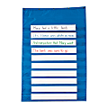 Pacon® Standard Pocket Chart, 34" x 50", Blue 1 thumbnail image