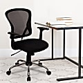 Flash Furniture Mesh Mid-Back Task Chair, Black/Chrome 1 thumbnail image