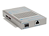 Omnitron OmniConverter GPoE+/S - Fiber media converter - GigE - 10Base-T, 100Base-FX, 100Base-TX, 1000Base-T, 1000Base-X - RJ-45 / SFP (mini-GBIC) 1 thumbnail image