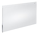 Azar Displays Wall-Mount U-Frame Acrylic Sign Holders, 8 1/2" x 14", Clear, Pack Of 10 1 thumbnail image