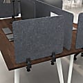Bush Business Furniture Desktop Privacy Screen, Polyester, 22"W, Cool Charcoal, Standard Delivery 1 thumbnail image