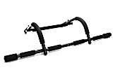 Mind Reader Multi-Grip Chin-Up Pull-Up Bar, 18"H x 38"W x 14-1/4"D, Black 1 thumbnail image