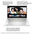 HP Pavilion Laptop 15-eg0027od, 15.6" HD Screen, Intel® Core™i7-1165G7, 8GB Memory, 256GB Solid State Drive, Wi-Fi 6, Windows® 10 Pro, 1M6U3UA#ABA