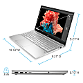 HP Pavilion Laptop 15-eg0027od, 15.6" HD Screen, Intel® Core™i7-1165G7, 8GB Memory, 256GB Solid State Drive, Wi-Fi 6, Windows® 10 Pro, 1M6U3UA#ABA