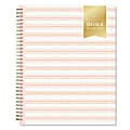 2024 Day Designer Weekly/Monthly Planning Calendar, 8-1/2" x 11", Ticking Stripe Blush, January To December 1 thumbnail image