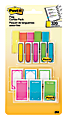 Post-it® Flag Combo Pack, 1/2" & 1", Assorted Colors, 20 Flags Per Pad, Pack Of 16 Pads