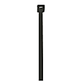 Partners Brand UV Cable Ties, 18 Lb, 7", Black, Case Of 1,000