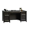 Sauder® Edge Water 66"W Executive Computer Desk, Estate Black