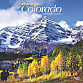 2025 BrownTrout Colorado Wild & Scenic Monthly Plastic-Free Square Wall Calendar, 12" x 12", American States, January to December 2025, 9781975474713